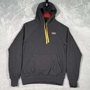 Fayettechill Hoodie Mens XS Gray Yellow‎ Drawstring Recycled Cotton Pullover